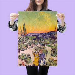 A Walk at Twilight by Vincent van Gogh poster 3