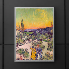 A Walk at Twilight by Vincent van Gogh poster 5