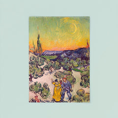 A Walk at Twilight by Vincent van Gogh poster 8
