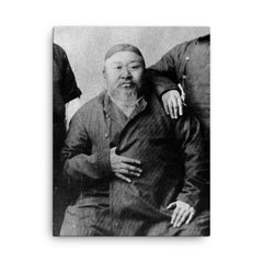 Abai Qunanbaiuly canvas print on a plain backdrop in size 18"x24".