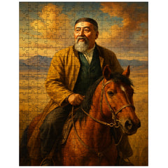 Abai Qunanbaiuly on the Kazakh steppe jigsaw puzzle