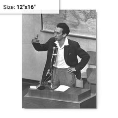 Abba Kovner metal print on a plain backdrop in size 12"x16".