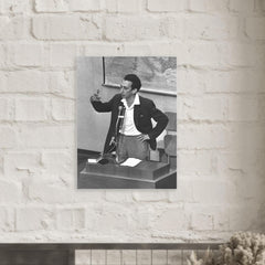 Abba Kovner metal print mockup