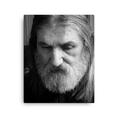 Abbas Kamandi canvas print on a plain backdrop in size 16"x20".