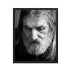 Abbas Kamandi framed print on a plain backdrop in size 16"x20".
