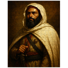 Abd al Qadir of Algeria dignified resistance portrait jigsaw puzzle