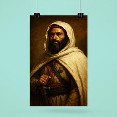 Abd al Qadir of Algeria dignified resistance portrait poster 6