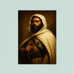 Abd al Qadir of Algeria dignified resistance portrait poster 8