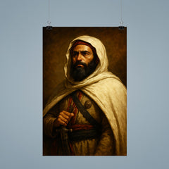 Abd al Qadir of Algeria dignified resistance portrait poster 9
