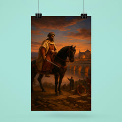 Abd al Rahman I founding Córdoba at dusk poster 6