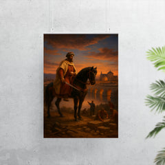 Abd al Rahman I founding Córdoba at dusk poster 7