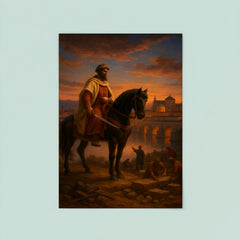 Abd al Rahman I founding Córdoba at dusk poster 8