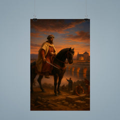 Abd al Rahman I founding Córdoba at dusk poster 9