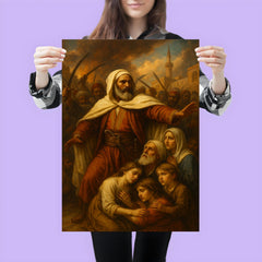 Abd el Kader protecting Christians in Damascus poster 3