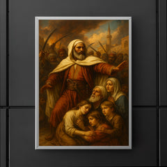 Abd el Kader protecting Christians in Damascus poster 5