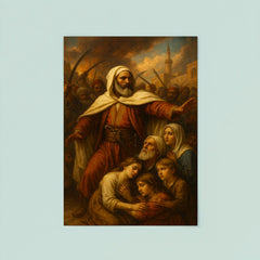 Abd el Kader protecting Christians in Damascus poster 8
