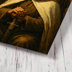 Abd el Krim at the Rif War command tent metal print mockup