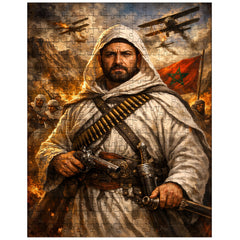 Abd el Krim in Rif resistance regalia jigsaw puzzle