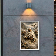 Abd el Krim leading Rif fighters in mountain fog poster 2