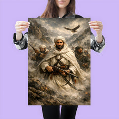 Abd el Krim leading Rif fighters in mountain fog poster 3