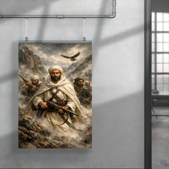 Abd el Krim leading Rif fighters in mountain fog poster 4