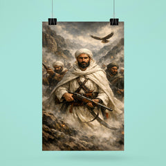 Abd el Krim leading Rif fighters in mountain fog poster 6
