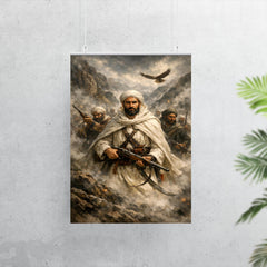 Abd el Krim leading Rif fighters in mountain fog poster 7
