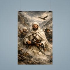 Abd el Krim leading Rif fighters in mountain fog poster 9