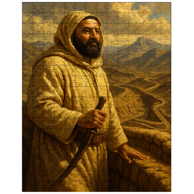 Abd el Krim surveying Rif mountain trenches jigsaw puzzle