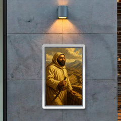 Abd el Krim surveying Rif mountain trenches poster 2