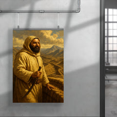 Abd el Krim surveying Rif mountain trenches poster 4