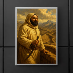 Abd el Krim surveying Rif mountain trenches poster 5