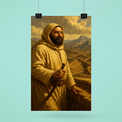 Abd el Krim surveying Rif mountain trenches poster 6