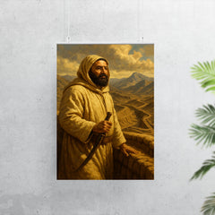 Abd el Krim surveying Rif mountain trenches poster 7