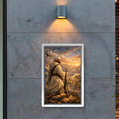 Abd el Krim surveying Rif mountains poster 2