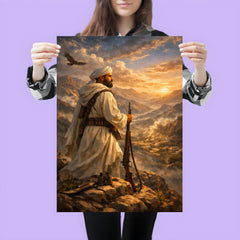 Abd el Krim surveying Rif mountains poster 3
