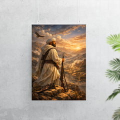 Abd el Krim surveying Rif mountains poster 7