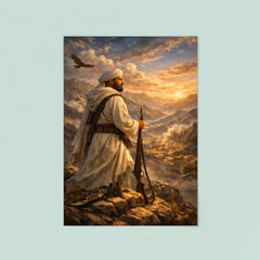 Abd el Krim surveying Rif mountains poster 8