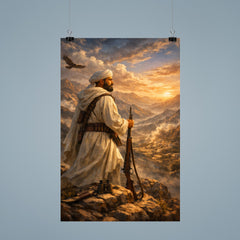Abd el Krim surveying Rif mountains poster 9