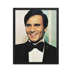 Abdel Halim Hafez framed print on a plain backdrop in size 16"x20".