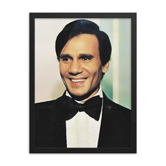 Abdel Halim Hafez framed print on a plain backdrop in size 18"x24".