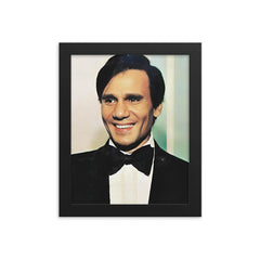 Abdel Halim Hafez framed print on a plain backdrop in size 8"x10".