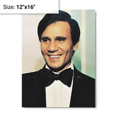 Abdel Halim Hafez metal print on a plain backdrop in size 12"x16".