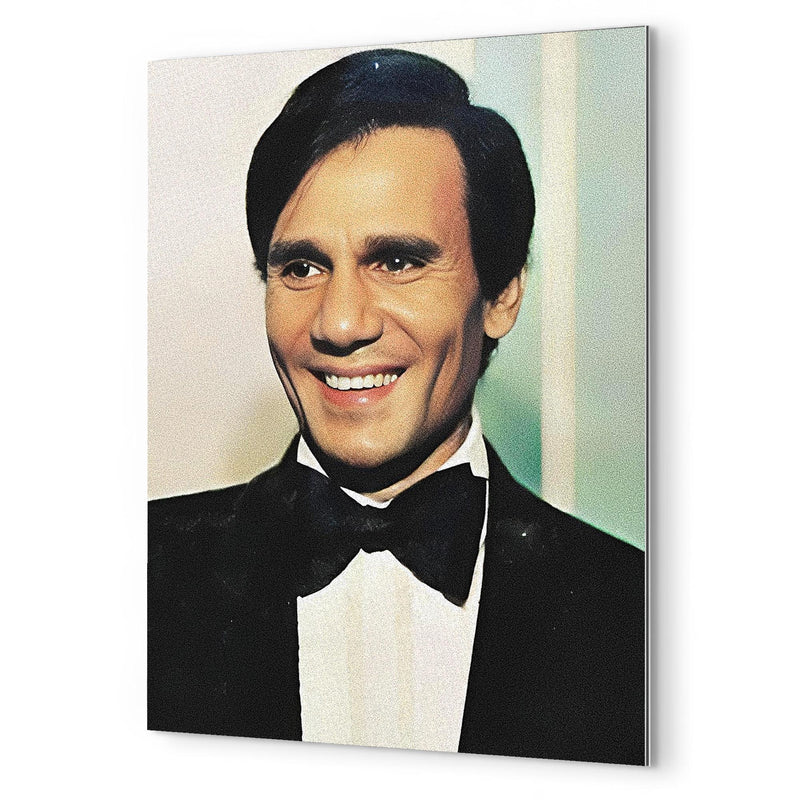 Abdel Halim Hafez metal print mockup