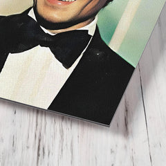 Abdel Halim Hafez metal print mockup