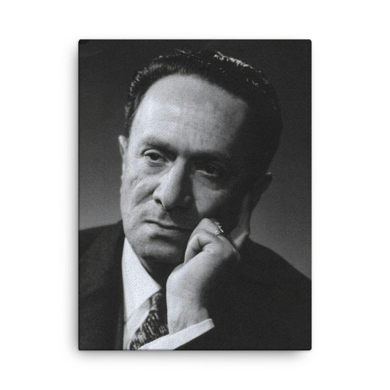 Abdolhossein Sepanta canvas print on a plain backdrop in size 18