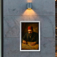 Abdülhamid II in paranoid map room poster 2