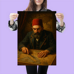 Abdülhamid II in paranoid map room poster 3
