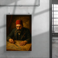 Abdülhamid II in paranoid map room poster 4
