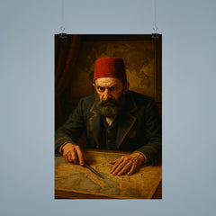 Abdülhamid II in paranoid map room poster 9